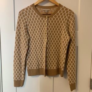 Banana Republic Cardigan Camel/Cream Medium